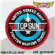 美國海軍戰鬥機武器學校 TOP GUN 圓型章 U.S. Navy Fighter Weapons School